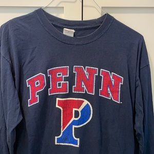 UPenn long sleeve T-Shirt Navy Blue Size Large